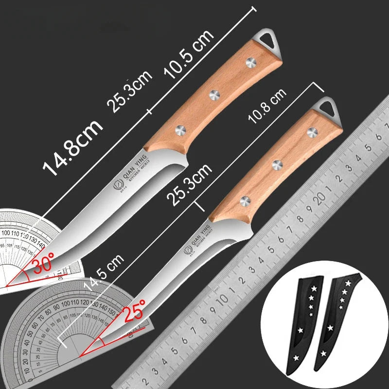 High-Quality Stainless Steel Bone-Picking Knife Kitchen Accessories, Butcher'S Special Sharp Knife for Sheep, Pigs and Cattle