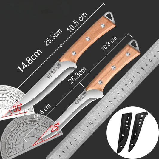 High-Quality Stainless Steel Bone-Picking Knife Kitchen Accessories, Butcher'S Special Sharp Knife for Sheep, Pigs and Cattle